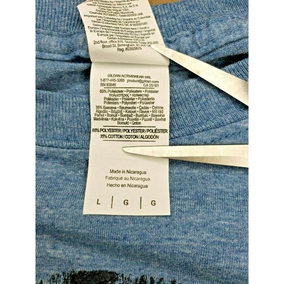 Gildan Softstyle Ringspun Cotton Velvet Leopard Head Zoo De Granby Blue T Shirt - Picture 10 of 11